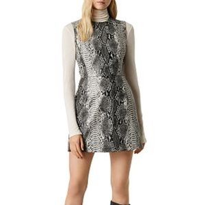 Snakeskin Faux Leather Dress
